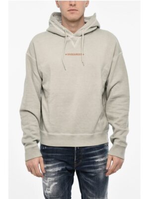 Dsquared² Fleeced-Cotton Hoodie