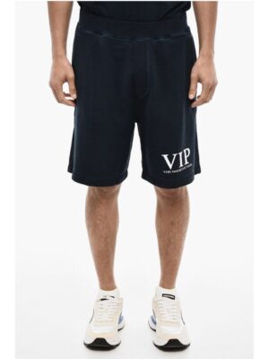 Dsquared² Cotton Shorts with Hem Print