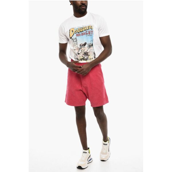 Dsquared² 3 Pockets Terry Cotton Shorts - Image 4