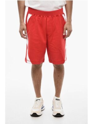 Dsquared² Cotton Shorts with Contrasting Side bands