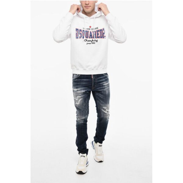 Dsquared² Cotton Hoodie With Maxi Logo - Image 4