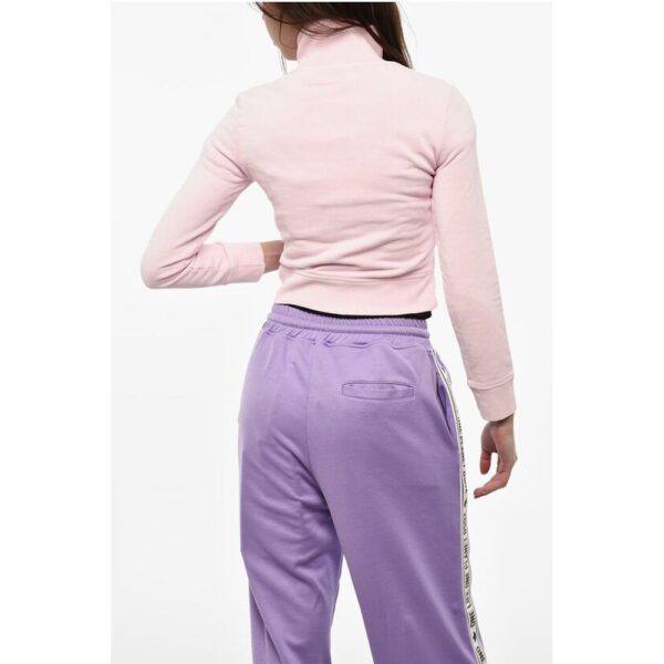 Dsquared² Brushed Cotton Cropped Zipped Sweatshirt - Image 2