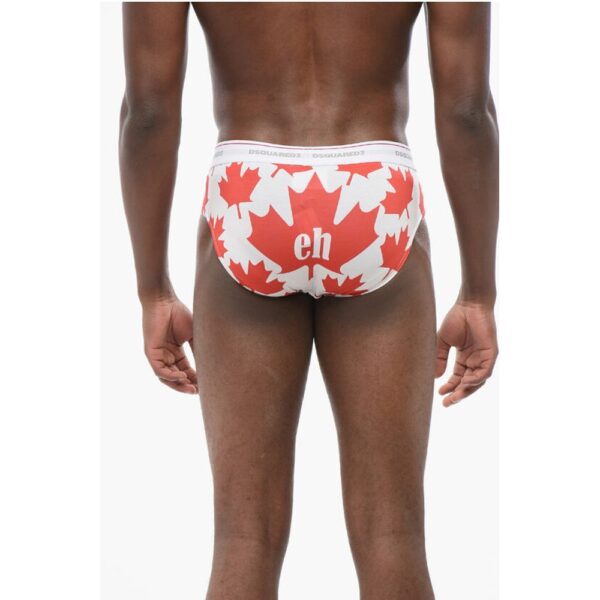Dsquared² Printed Cotton Blend LEAF Slip - Image 2