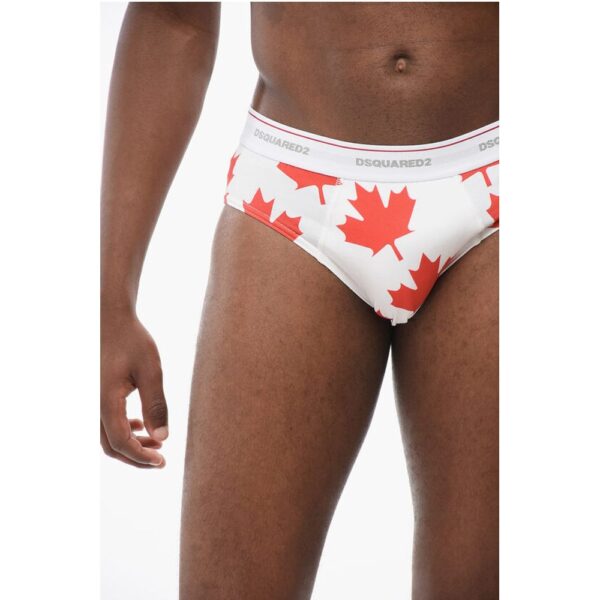 Dsquared² Printed Cotton Blend LEAF Slip - Image 3