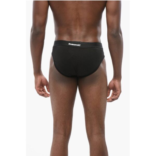 Dsquared² Cotton Blend Slip with Logoed Elastic Waistband - Image 2