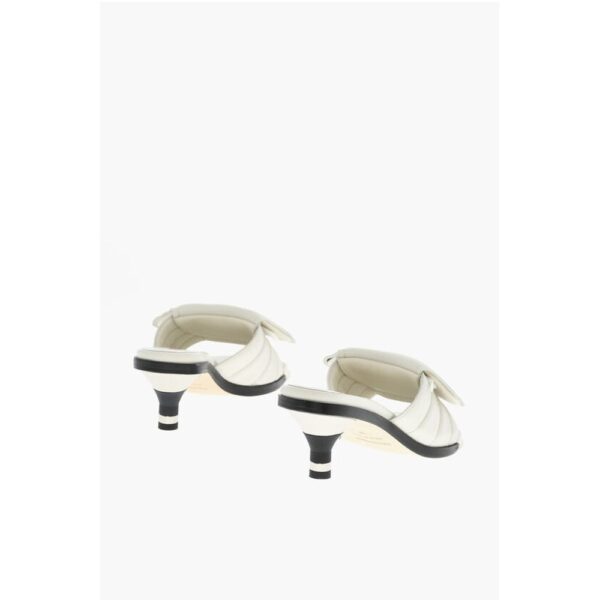 Dsquared² Leather SOCCER Mules With logo Print Heel 5 cm - Image 2