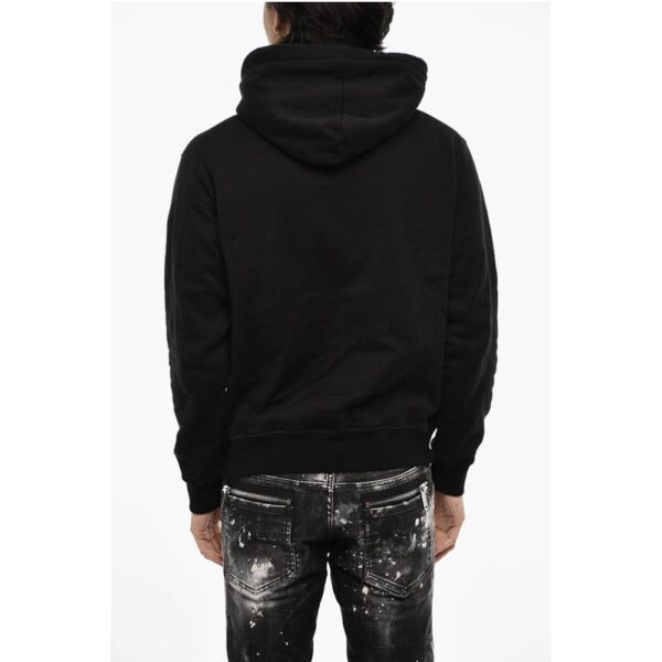 Dsquared² Cotton Hoodie with Maxi Print - Image 2