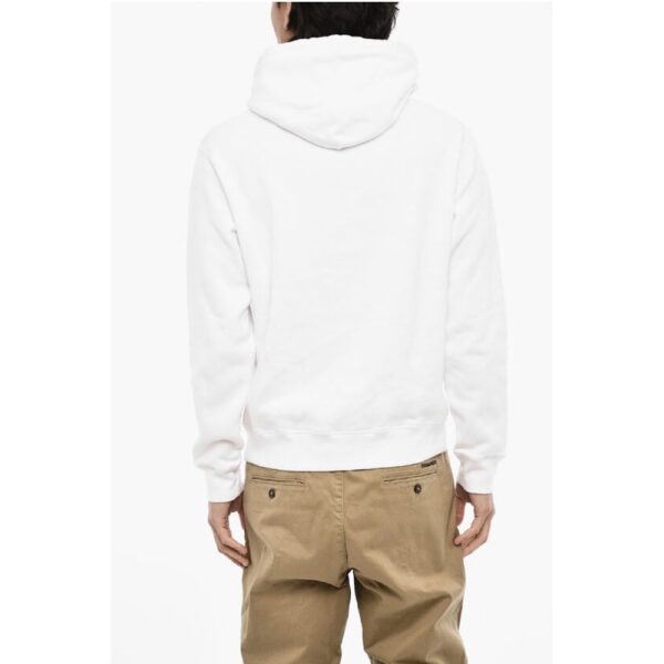 Dsquared² Fleeced-Cotton Crew-Neck Sweatshirt with Print - Image 2