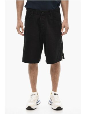 Dsquared² Dark Wash Shorts with Side Zip