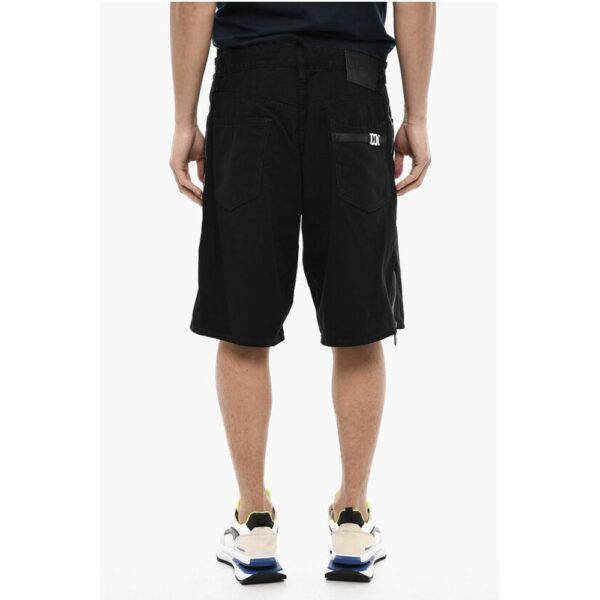 Dsquared² Dark Wash Shorts with Side Zip - Image 2