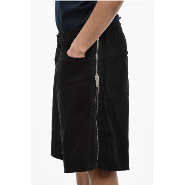Dsquared² Dark Wash Shorts with Side Zip - Image 3