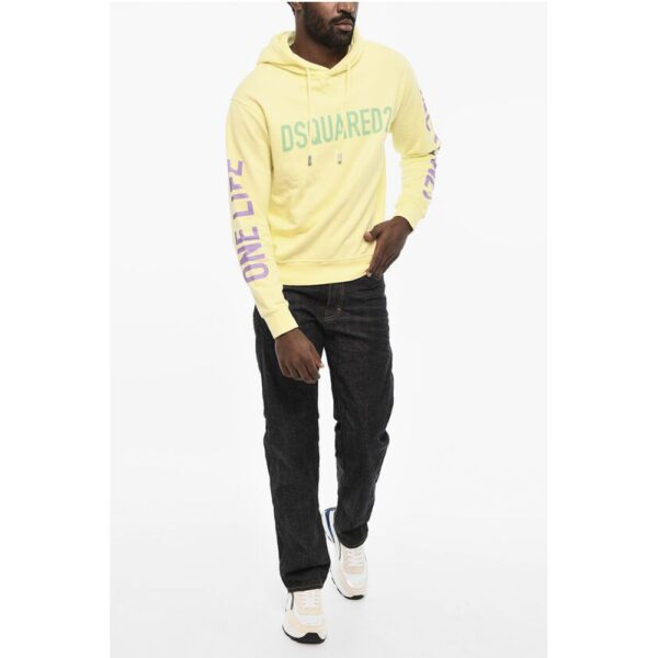 Dsquared² Cotton Hoodie with Logo - Image 4