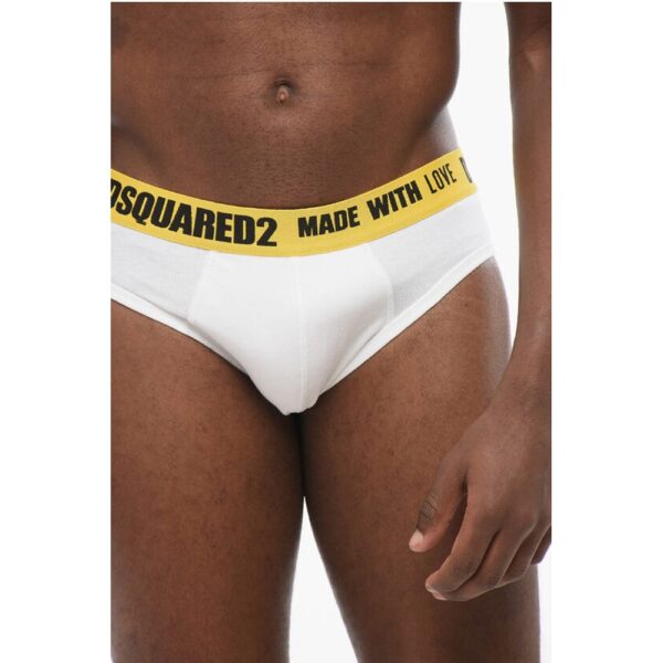 Dsquared² Logoed Waistband MADE WITH LOVE Slip - Image 3