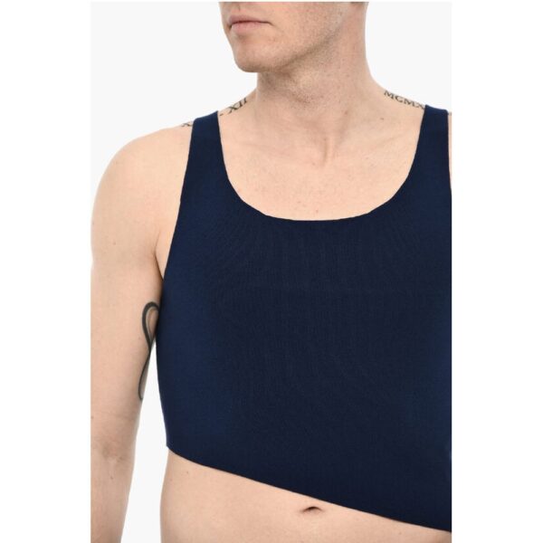 Dsquared² Asymmetrical Cut Knitted Cropped Top - Image 3