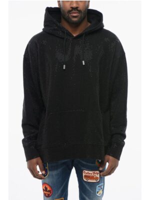 Dsquared² Rhinestoned Cotton IBRA Hoodie