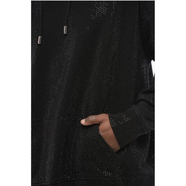 Dsquared² Rhinestoned Cotton IBRA Hoodie - Image 3