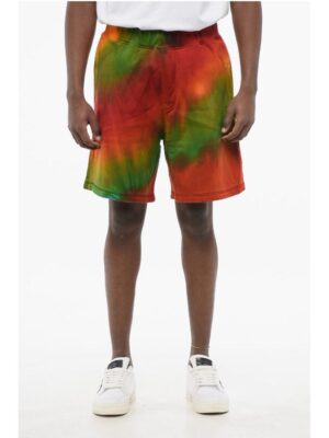 Dsquared² Tie Dye Jersey Shorts with Elastic Waistband