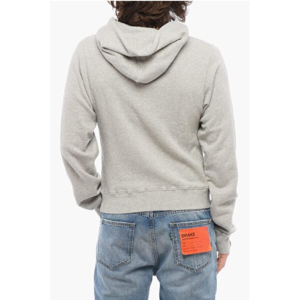 Martine Rose Cotton SHRUNKEN Hoodie with Patch Pocket - Image 2