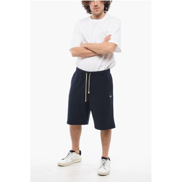 Champion Fleeced-Cotton Shorts with Drawstring Waist and 2 Pockets - Image 4