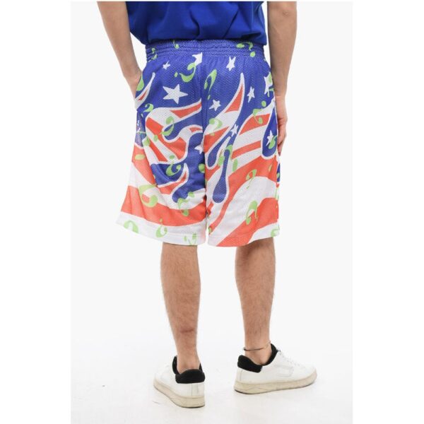 Sky High Farm All-Over Printed Perforated Shorts with Drawstring Waist - Image 2