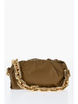 Bottega Veneta Leather THE CHAIN POUCH Bag with Magnetic Closure