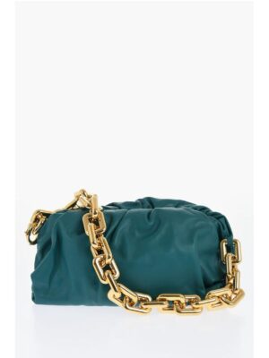 Bottega Veneta Leather THE CHAIN POUCH Bag with Magnetic Closure