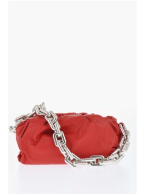 Bottega Veneta Leather THE CHAIN POUCH Bag with Magnetic Closure