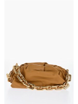 Bottega Veneta Leather THE CHAIN POUCH Bag with Magnetic Closure