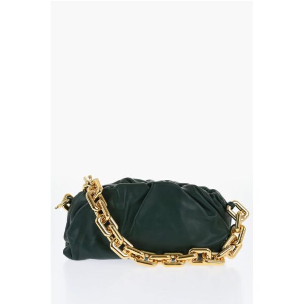 Bottega Veneta Leather THE CHAIN POUCH Bag with Magnetic Closure