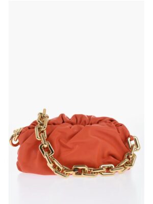 Bottega Veneta Leather THE CHAIN POUCH Bag with Magnetic Closure