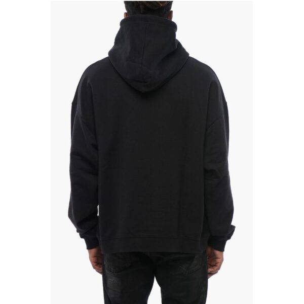Dsquared² Loose Fit Brushed Cotton Printed Hoodie - Image 2