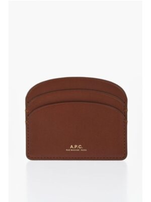 A.P.C. Solid Color Leather Card Holder