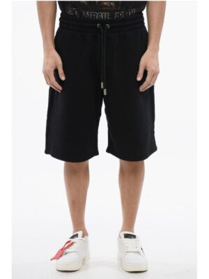 Off-White Brushed Cotton SCRIBBLE Embroidered Jogger Shirts