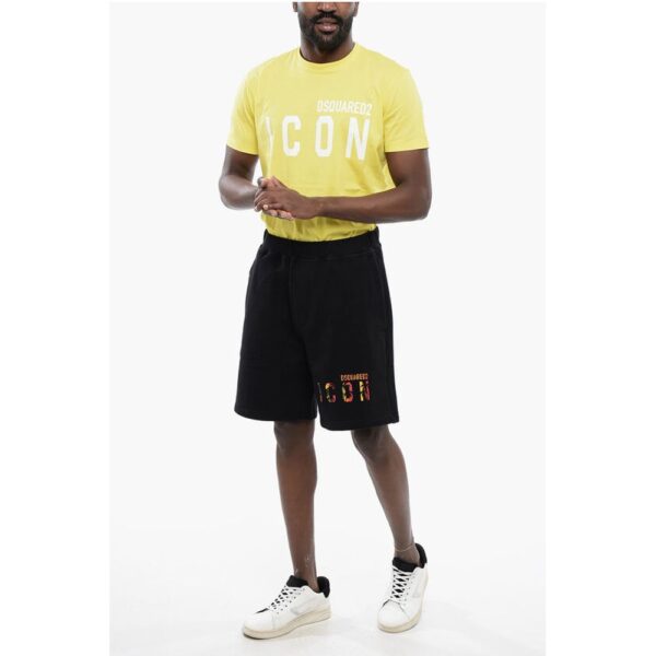Dsquared² ICON Cotton Printed Shorts - Image 4