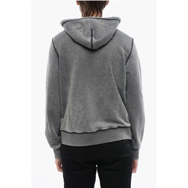 Diesel RED TAG Maxi Logo Print S-GINN-HOOD-ZIP-L1 Hoodie with Zip C - Image 2