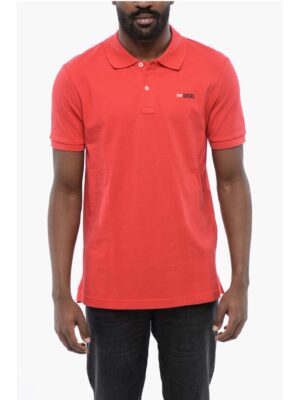Diesel Slim Fit T-SMITH-DIV Polo Shirt with Contrasting Logo