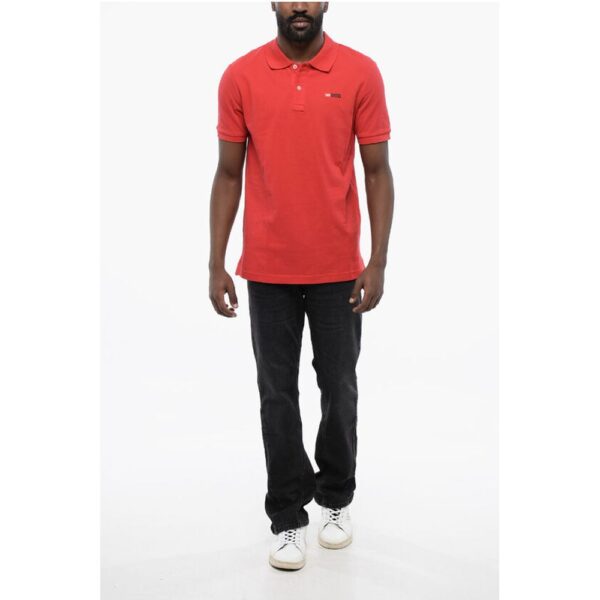 Diesel Slim Fit T-SMITH-DIV Polo Shirt with Contrasting Logo - Image 4