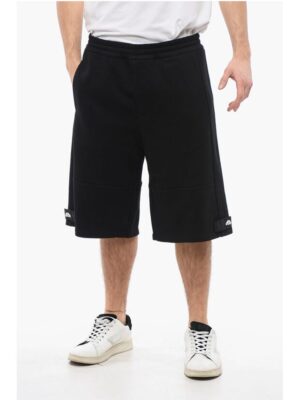 Alexander McQueen Brushed Cotton Shorts with Nylon Details