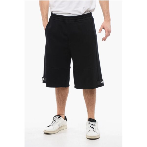 Alexander McQueen Brushed Cotton Shorts with Nylon Details