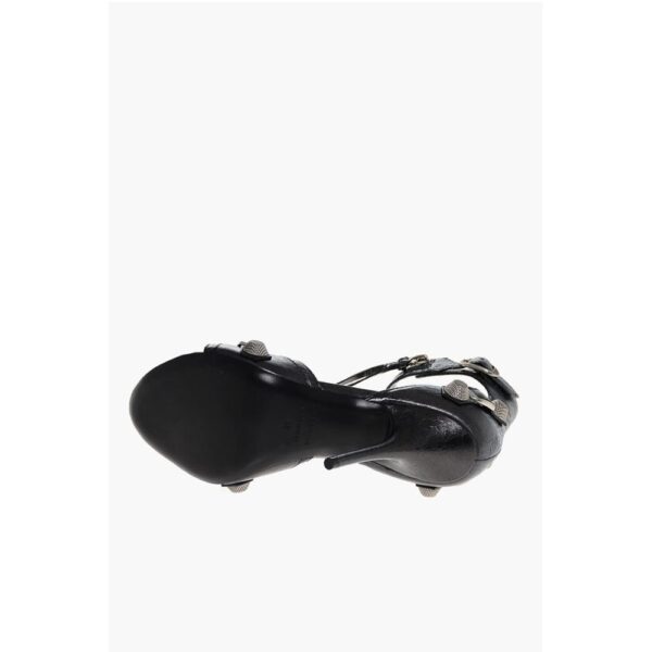 Balenciaga Lamè Leather CAGOLE Sandals with Studs 11cm - Image 5