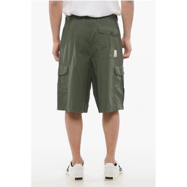 Armani EMPORIO Cotton Cargo Shorts with Drawstring - Image 2