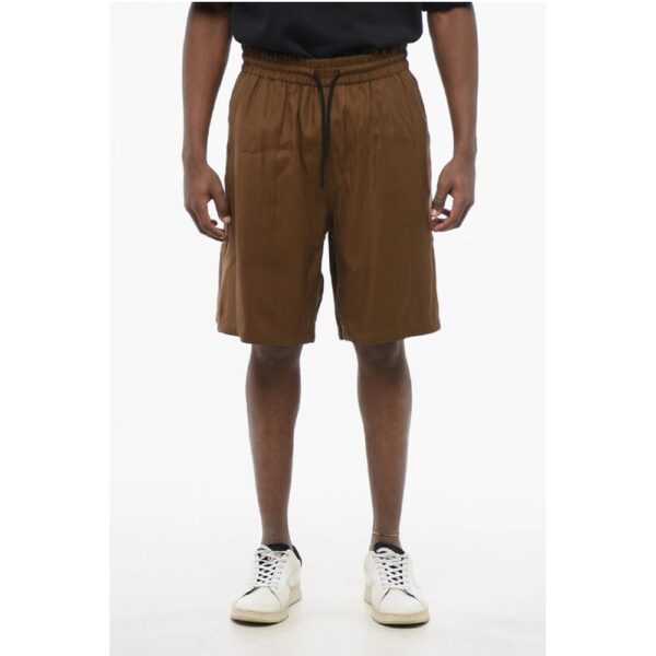 Armani EMPORIO Animal Patterned Fabric Reversible Shorts - Image 5