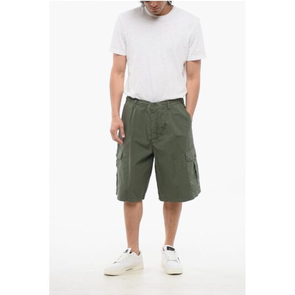 Armani EMPORIO Cotton Cargo Shorts with Drawstring - Image 4