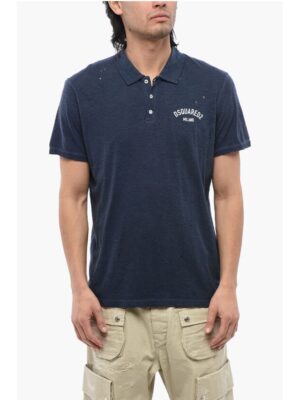 Dsquared² Distressed Effect Tennis Fit Polo