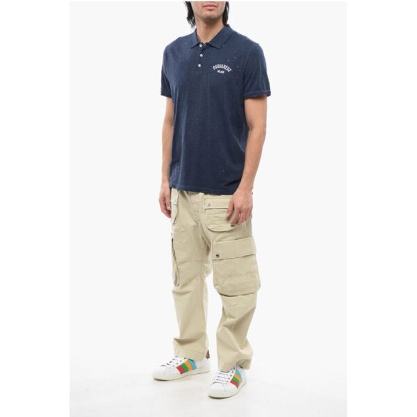 Dsquared² Distressed Effect Tennis Fit Polo - Image 4
