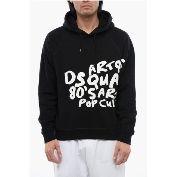 Dsquared² Brushed Cotton Cool Fit D2 POP 80S Hoodie