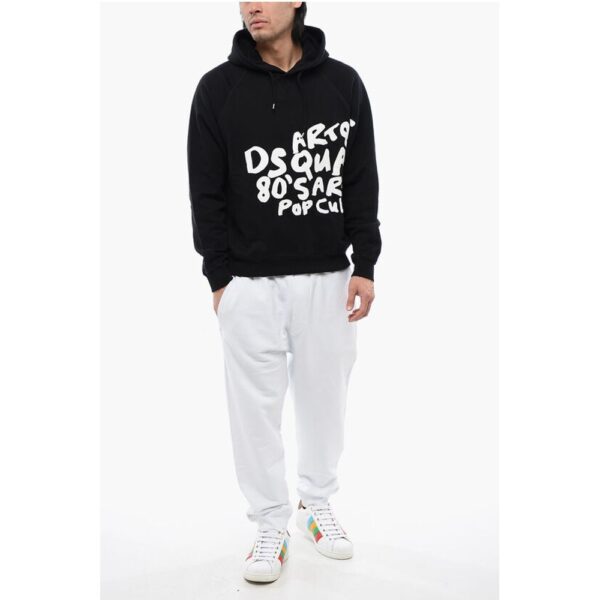 Dsquared² Brushed Cotton Cool Fit D2 POP 80S Hoodie - Image 4