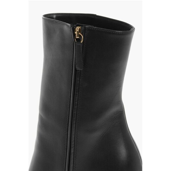 Versace Leather HYPER Platform Booties with Inner Zip 16cm - Image 4