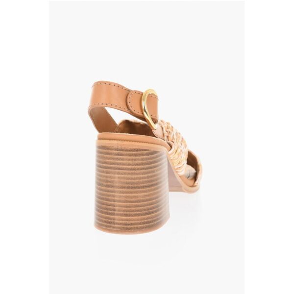 See By Chloé Criss-Cross Braided Sandals Heel 9 cm - Image 2