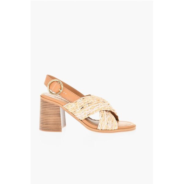 See By Chloé Criss-Cross Braided Sandals Heel 9 cm - Image 3